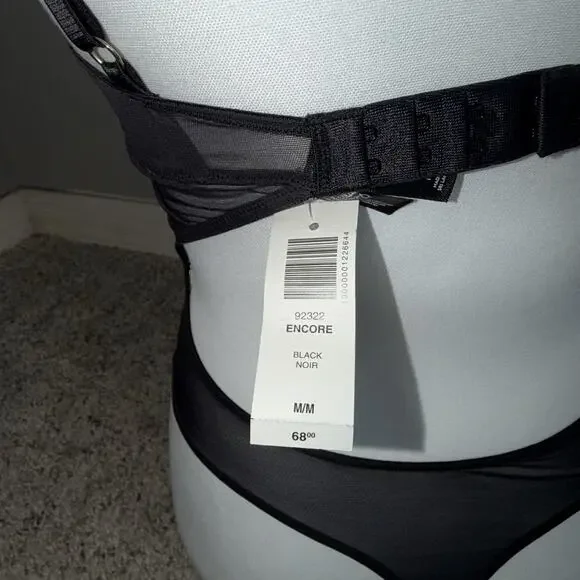 NWT Aritzia Ten By Babaton Encore Black Lace Size M Bustier Sweetheart Bodysuit - Picture 3 of 7